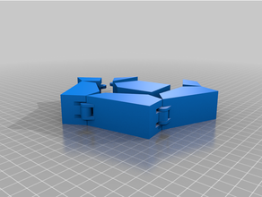 klappbar Präparation Achteck Quadrat 3d print model - Mito3D