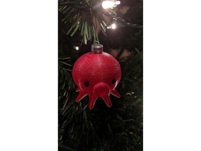 3dtakotuesday poulpe Noël ornement décoration arbre 3d print model - Mito3D