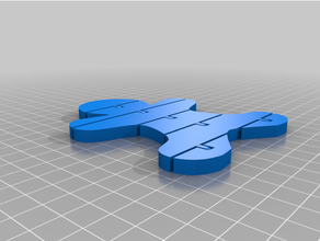 Lebkuchen flexi artikuliert Modell Backen flexibel Spielzeug Spielzeuge 3d print model - Mito3D