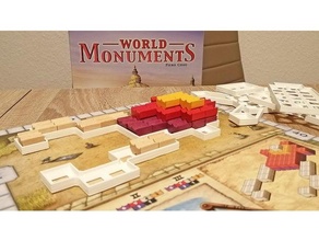 monumentos edificio fronteras juego mesa Perímetro cuadrícula reina juegos 3d print model - Mito3D