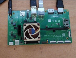 raspberry pi cm4 fan bracket 40mm compute module noctua rpi 3d print model - Mito3D