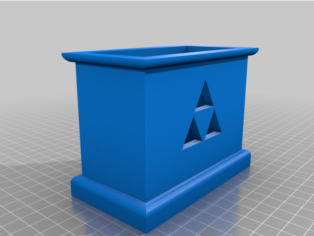 legend zelda inspired container box chest 3D print model - Mito3D