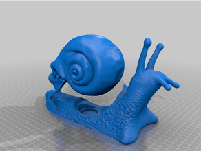 snail skull tealight light 3d print model - Mito3D