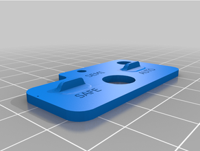 m16 control selector keychain 3d print model - Mito3D