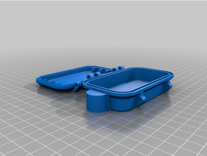 boyut manyetik su geçirmez konteyner durum kılıf gizli anahtar saklamak Su dayanıklı 3d print model - Mito3D