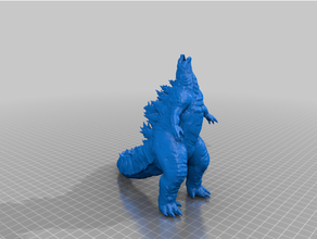 Godzilla 2019 Roi monstres version kaiju kotm monstre frais 3d print model - Mito3D
