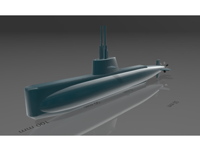 sauro classe sottomarino convenzionale italiano marina militare modello nautico sott'acqua 3d print model - Mito3D