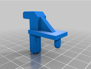 kitchen drawer slide bracket peg brace 3d print model - Mito3D