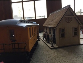 scale train station 3d print model - Mito3D