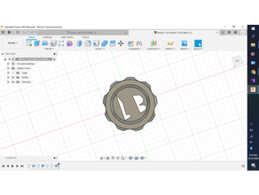Makercoin iniciais 3d print model - Mito3D