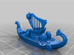 Tanrı sevinç deniz gecekondu müzik gemi Manowar biçmek savaş oyunları 3d print model - Mito3D