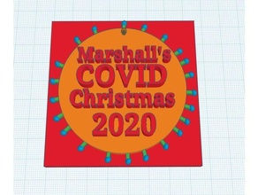 COVID 19 Navidad ornamento personalizado 2020 decoración adornos árbol covid covid19 personalizable 3d print model - Mito3D