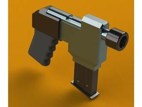 risk rain commando's pistol 3d print model - Mito3D
