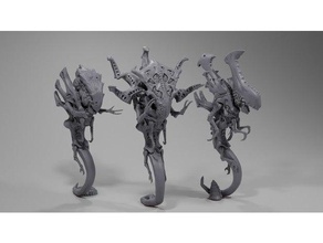 haute iq espace arthropode back up danseurs 40k extraterrestre scifi tyranides marteau guerre zoanthrope 3d print model - Mito3D