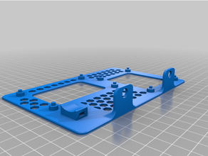 frambuesa pi 4 + relais plato base anycubic mega relé 3d print model - Mito3D