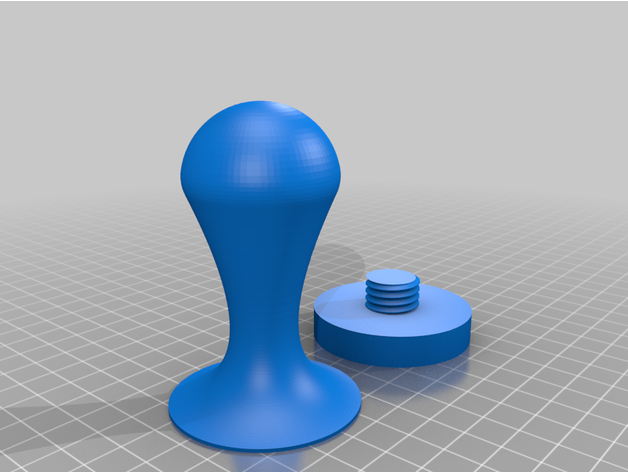 modular espresso tamper weighted base coffee machine 3D print model - Mito3D