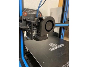 geeetech a10 radiall fter 50x50 incl support 3d print model - Mito3D