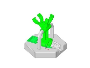 gravitrax cucharón compatible 3d print model - Mito3D