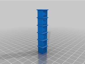 temp tower pla temperature test print 3d print model - Mito3D