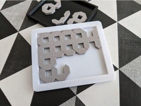nombre puzzle Cadre remix 3d print model - Mito3D
