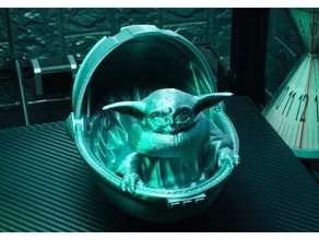 Baby Yoda Träger Unterstützung frei 3d print model - Mito3D