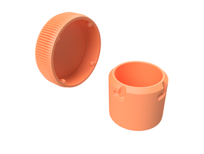 regalo scatola tubo dimensioni Natale geocache contenitore geocaching i soldi piccolo 3d print model - Mito3D