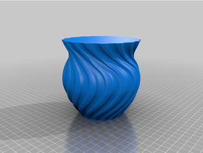 tourbillon vase spirale mode 3d print model - Mito3D