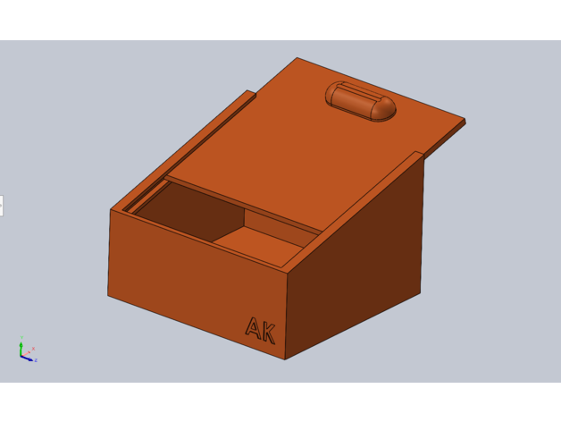 Box gleiten Deckel cool Lager 3D print model - Mito3D