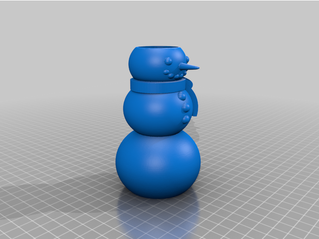 remixar ajustamento boneco neve presente caixa Labirinto 3D print model - Mito3D