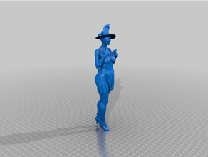 exploitation minière commutateur statue b3d personnage fantaisie congelé sorcière 3d print model - Mito3D