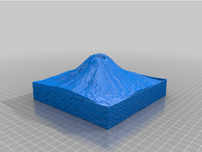 incenso vulcão queimador cone suporte 3d print model - Mito3D