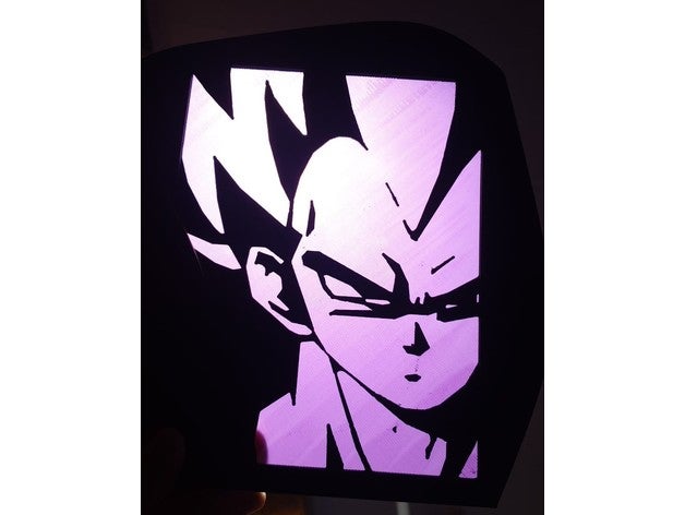 vegeta remixare san Goku adulto bolla Drago cuadro palla 3D print model - Mito3D