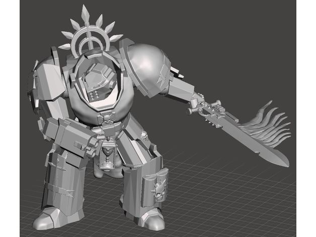 slashing grey knight 3D print model - Mito3D