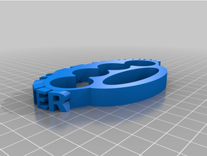 knuckle buster brass knuckles 3d print model - Mito3D