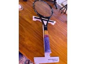 tennis racquet balance board racket 3d print model - Mito3D