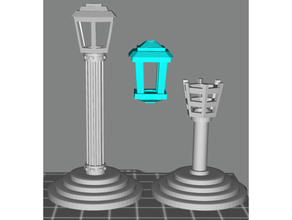 guidato torcia lanterne gioco tavolo giochi diodo dnd dungeon draghi prigione lanterna laterne luce miniature miniatura scenario ruolo 3d print model - Mito3D