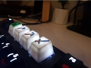Minecraft klavye tuşları 3d print model - Mito3D