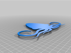 squid kitchen brush holder tray scrubber 3d print model - Mito3D