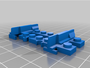 3 cm lego track 3d print model - Mito3D