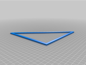 3d printer x-y straight angle hardcore test triangle 3d print model - Mito3D