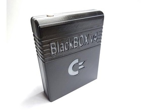 commodore c64 boîte noire cartouche logement Cas gaine enceinte 3d print model - Mito3D