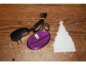 princemas ornament lighted base christmas prince purple rain 3d print model - Mito3D