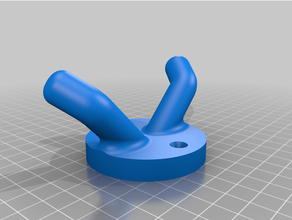 stronger double hook 3d print model - Mito3D