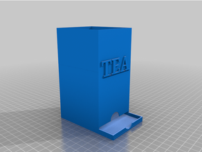 tea dispenser box 3d print model - Mito3D