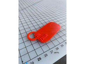 hediye etiket 6cm+loop 3d print model - Mito3D