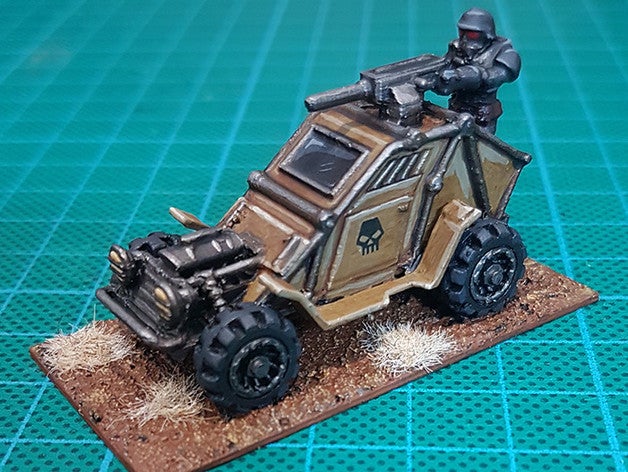 fdm post apocalyptic Ölüm yarışı buggy Gaslands 15mm 3D print model - Mito3D