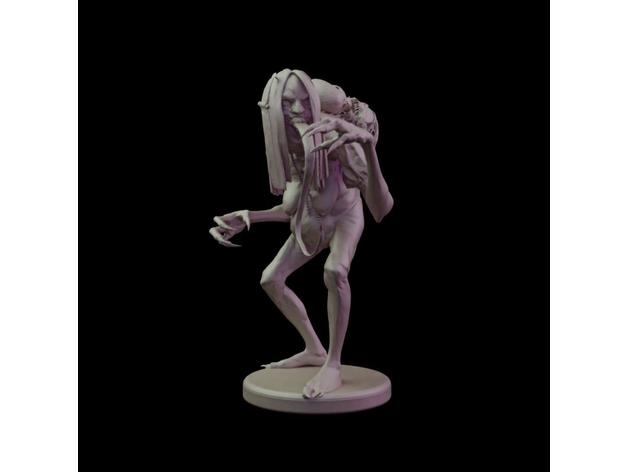 grave hag witcher 3 dungeons dragons miniature 3D print model - Mito3D