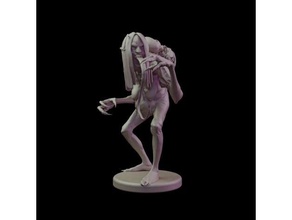 Grab Hexe Hexer 3 Dungeons Drachen Miniatur 3d print model - Mito3D