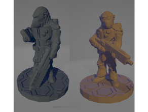 ape morph minis eclipse phase 28mm 28mmscale miniature apes cyberpunk eclipsephase monkey primate rpg scifi tabletop wargaming 3d print model - Mito3D