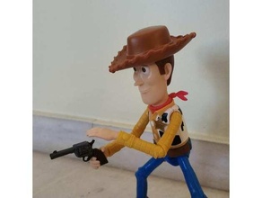 jouet récit Woody pistolet boisé 3d print model - Mito3D